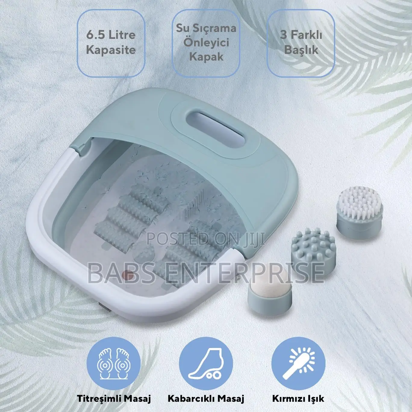 Kumtel Foldable Foot Bath Spa and Massage Device HFS-02