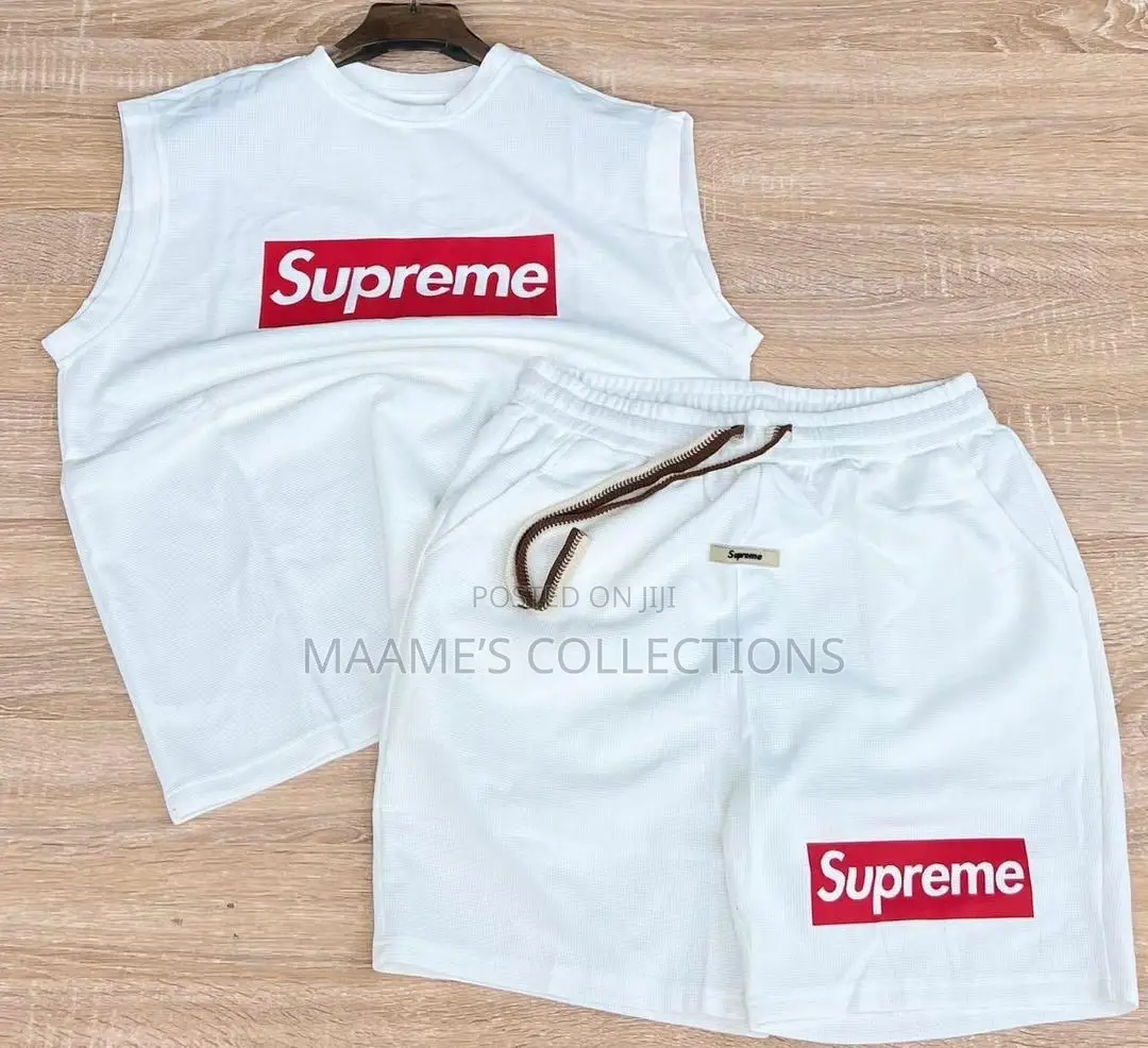 Men’S Designed Sleeveless / Armless / Tank Top and Down Shorts