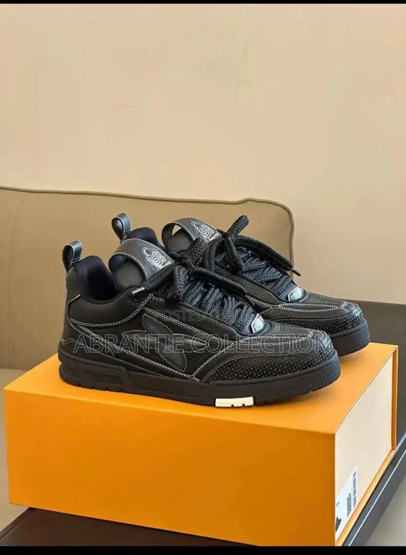 Louis Vuitton Lace Up Skate All Black