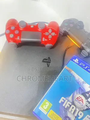 Neatly Used Playsation 4 With Fifa 19 + Two New Controllers