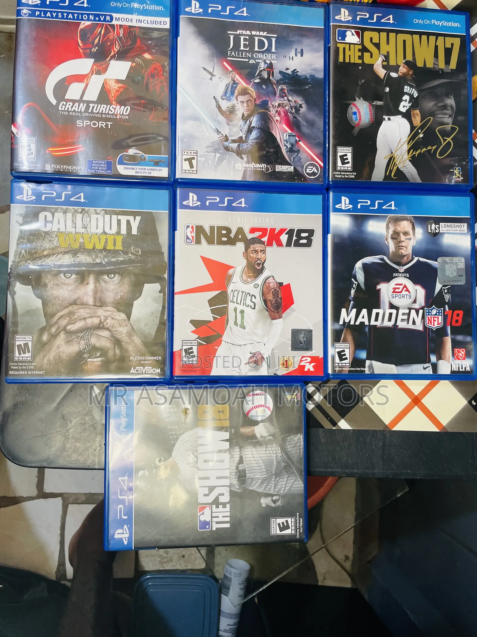 Ps4 Games Very Neat and Clean Includes Star Wars,C.O.D W/2,Gran T.