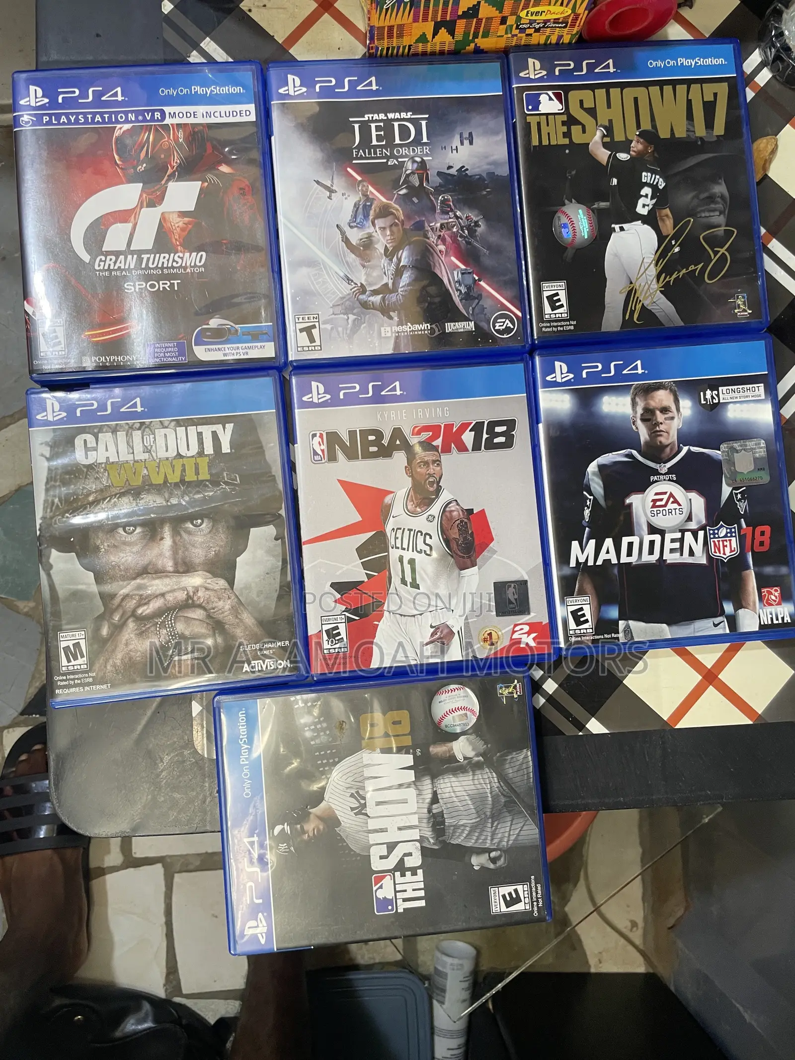 Ps4 Games Very Neat and Clean Includes Star Wars,C.O.D W/2,Gran T.
