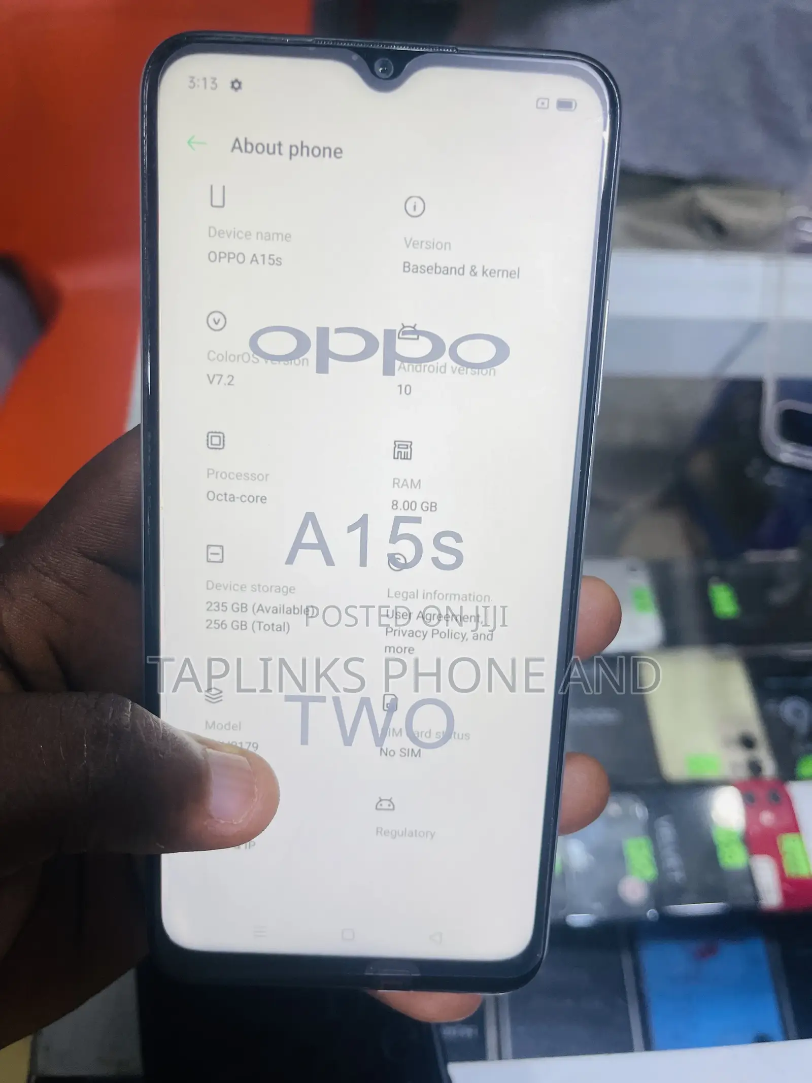 Oppo A15s 256 GB White