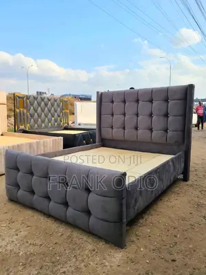 Luxury Queen Bed Frame – Soft Upholstered Contemporary Style