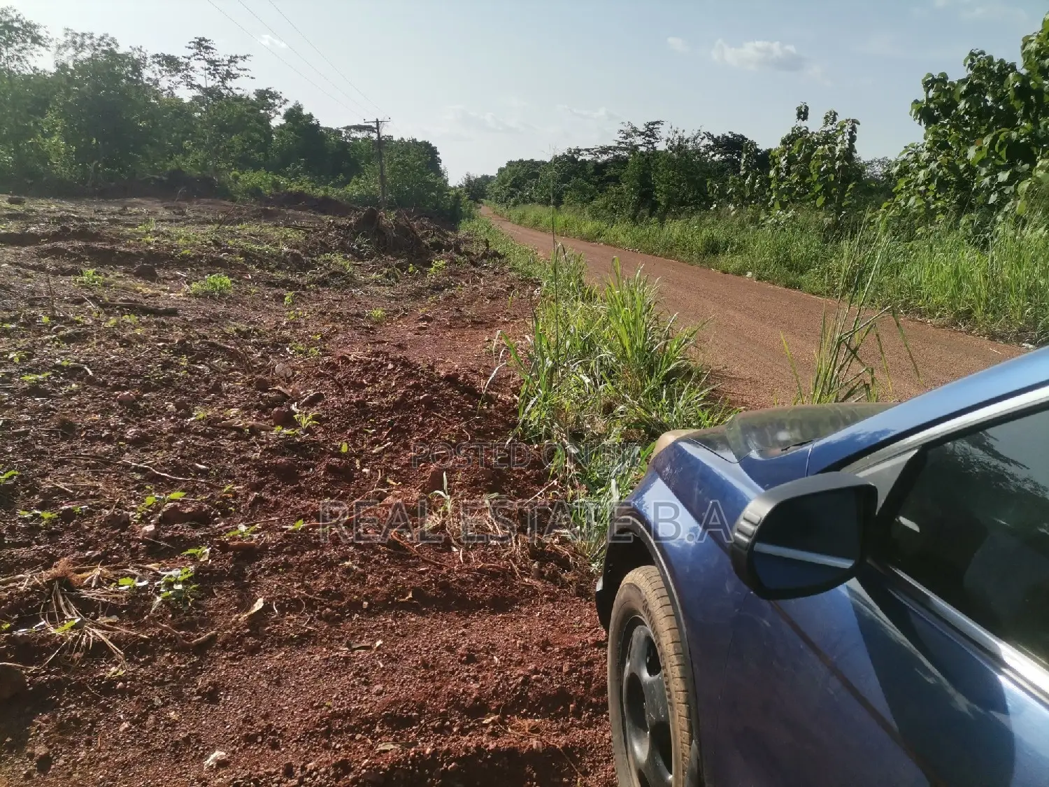 Genuine Plots of Lands 100x90 Each by the Roadside Along at Yamfo