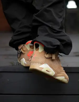 Air Jordan Retro 6 Kaki Color Sneakers