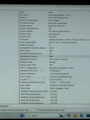 Laptop HP ZBook Studio x360 15 G6 16GB Intel Xeon SSD 512GB