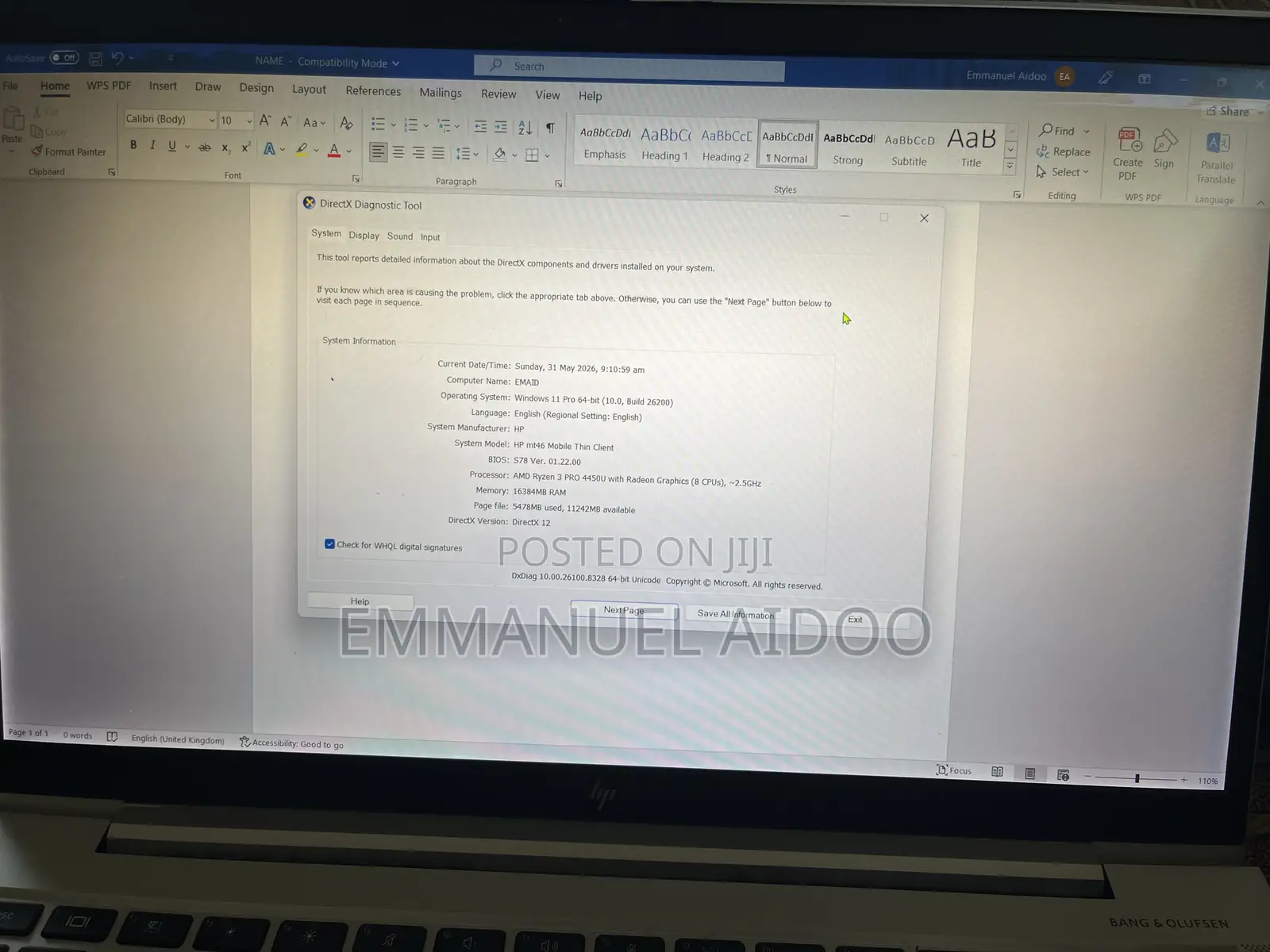 Laptop HP EliteBook MT42 16GB AMD Ryzen 3 SSD 256GB