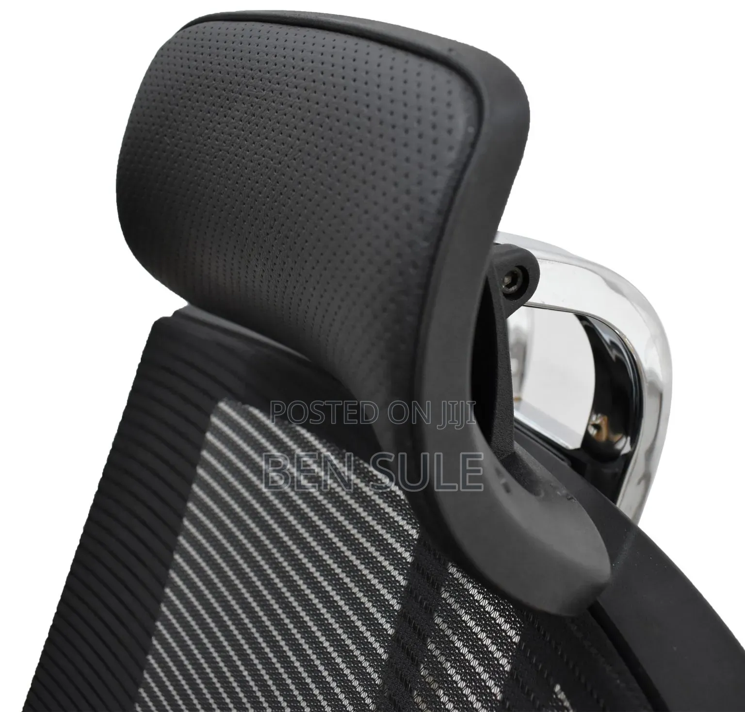 Ergonomic High-Back Office Chair With Headrest – Black