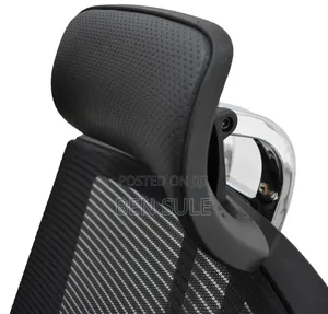 Ergonomic High-Back Office Chair With Headrest – Black