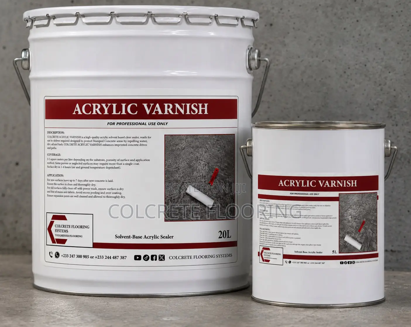 Stamped Concrete Polish Varnish Sealer