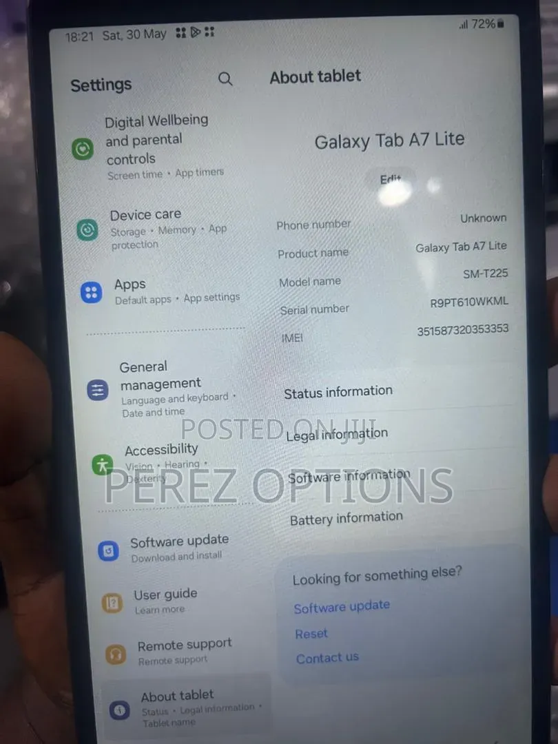 Samsung Galaxy Tab A7 Lite 32 GB Gray