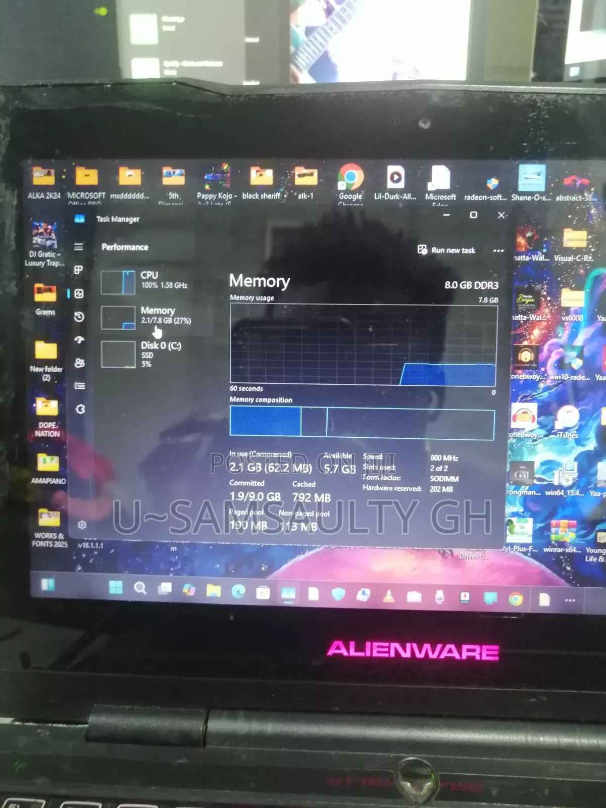 Laptop Alienware M11X-R2 8GB Intel Core i5 SSD 128GB