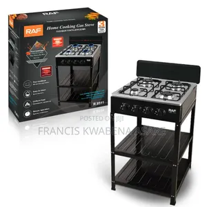 4 Burner Gas Stove With Shelves