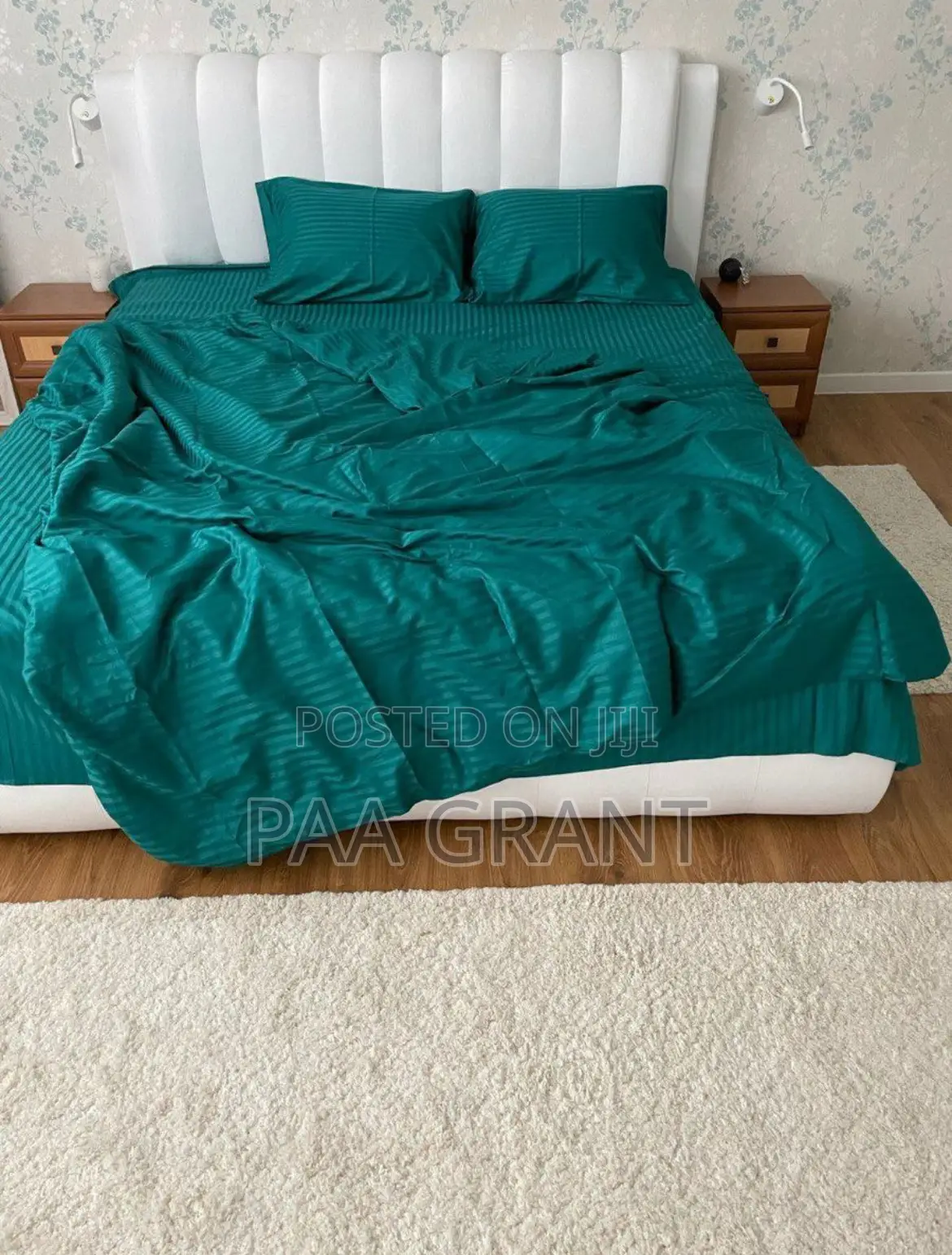 Neat Classy Cotton Hotel 2 Sheets ,4 Pillow Cases )In Diff Colors