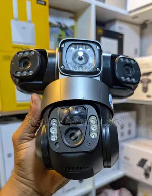 3 Lens High Quality 4g Solar Powered CCTV Camera