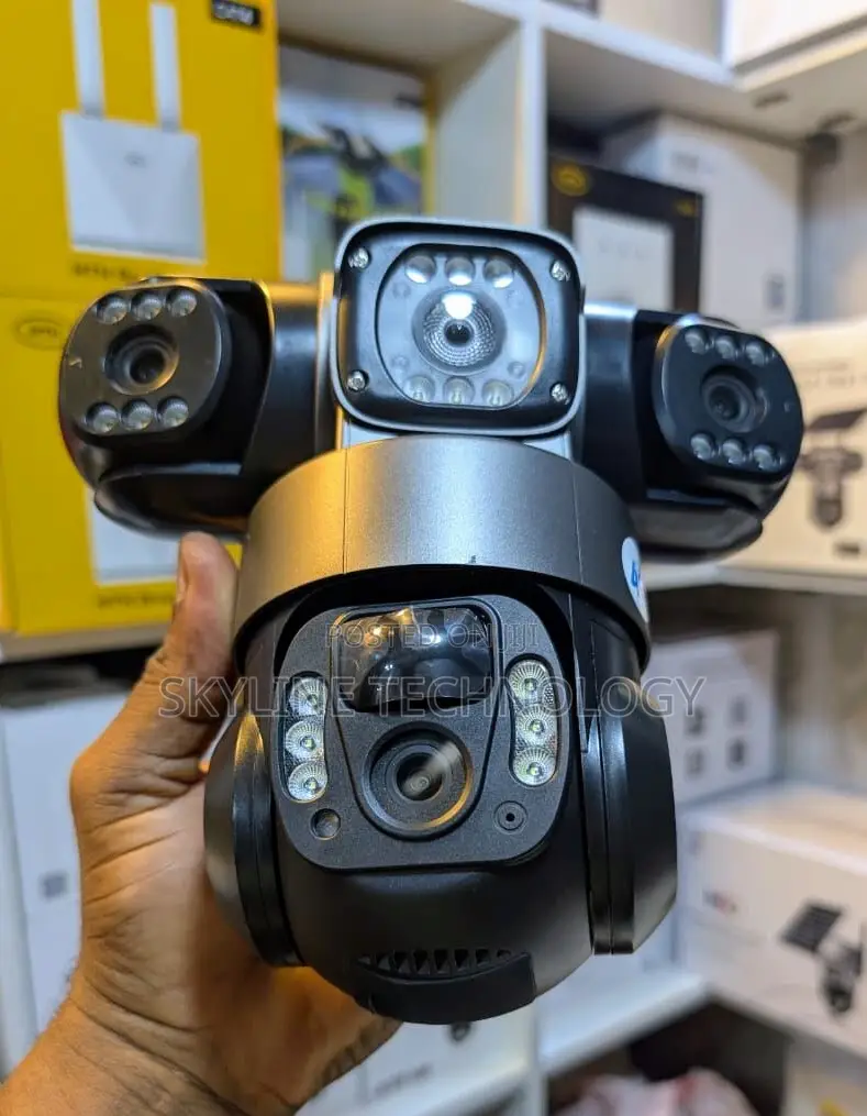 3 Lens High Quality 4g Solar Powered CCTV Camera