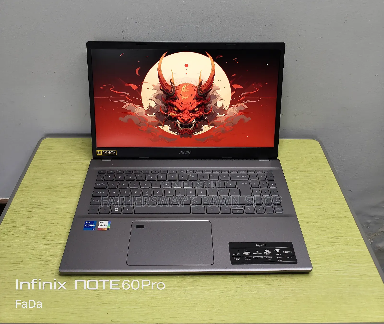 Laptop Acer Aspire 5 8GB Intel Core i7 SSD 256GB