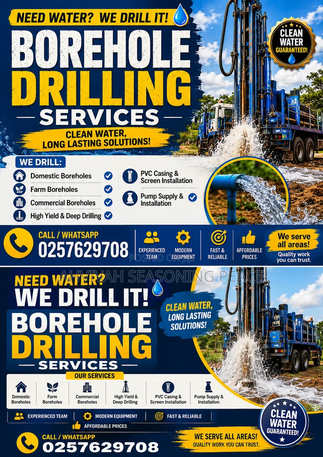 Borehole Drilling for Homes, Farms Businesses