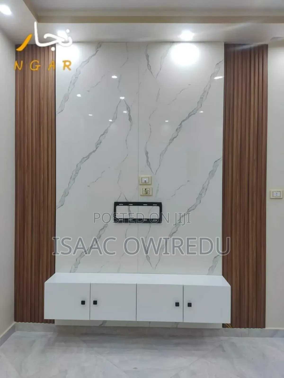 Television Wall Unit With Panels