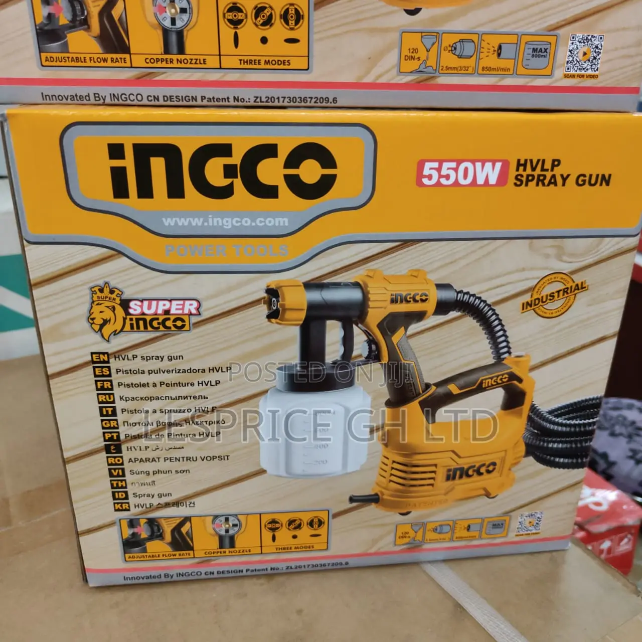 Super Efficient 550w Floor Based Spray Gun From Ingco