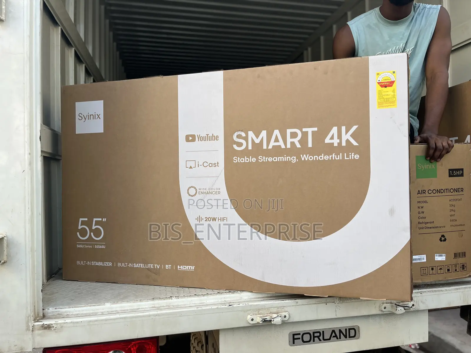 Syinix 55”Smart With I - Cast (Frameless Design )