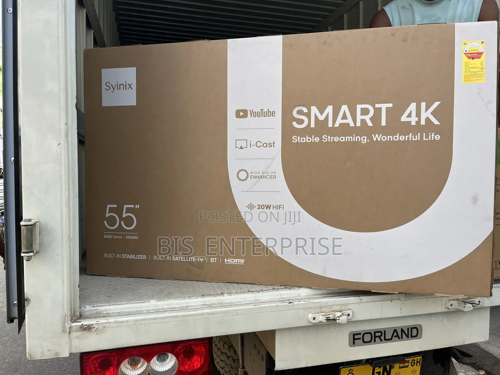 Syinix 55”Smart With I - Cast (Frameless Design )
