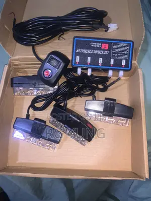 Led Police Light (Red Blue, 4 Pcs)
