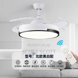 White Body Ceiling Fan Light.