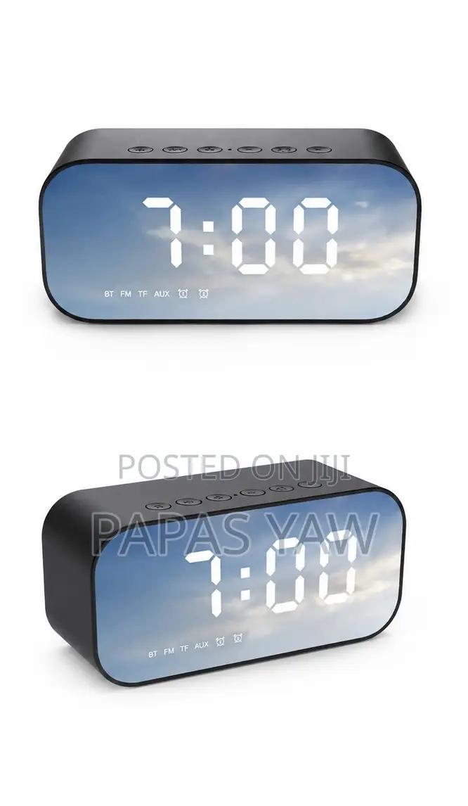 Bt Speaker Alarm Clock Mirror Speaker