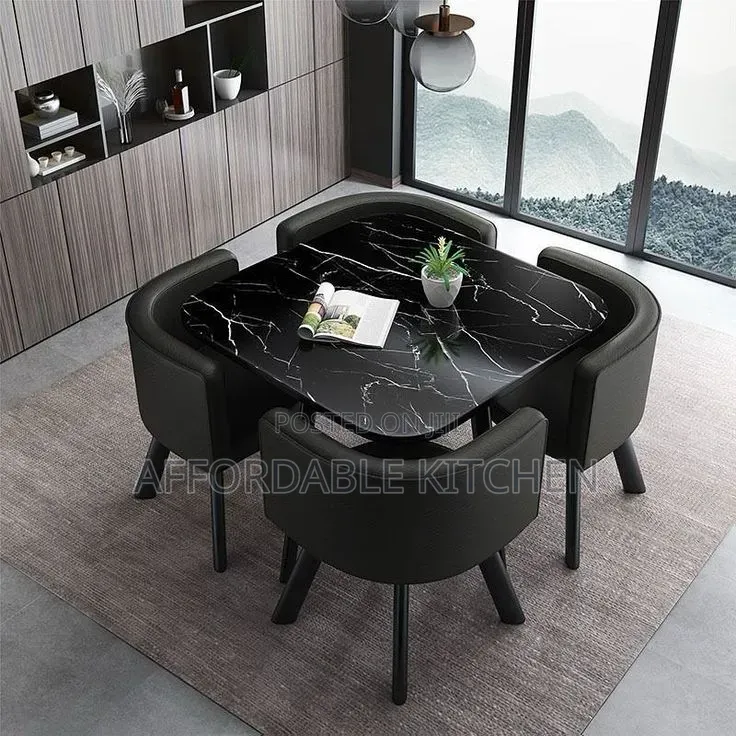 Dining Table and 4 Chairs Set
