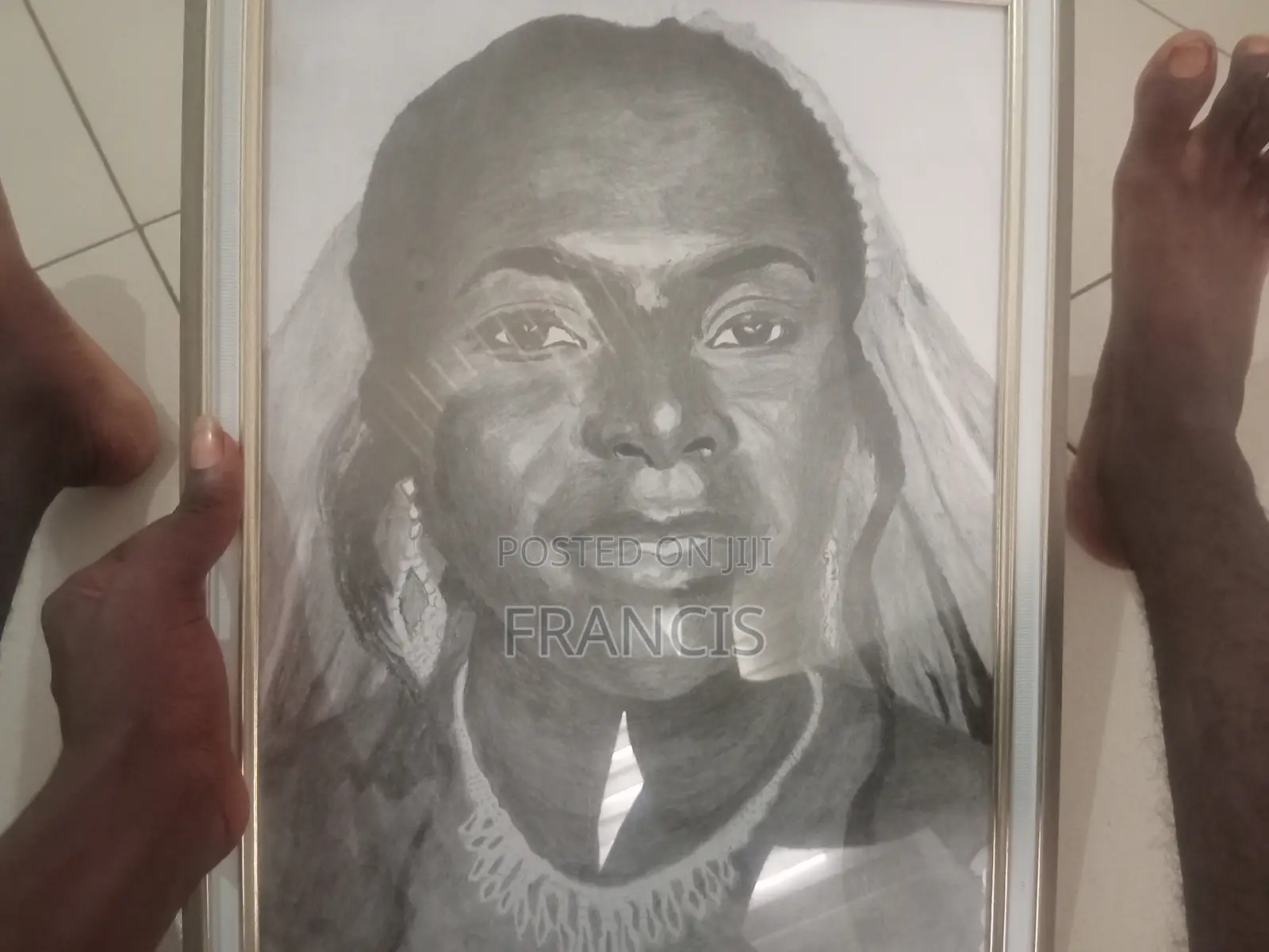 Portrait Artists Pencil Hand Drawing