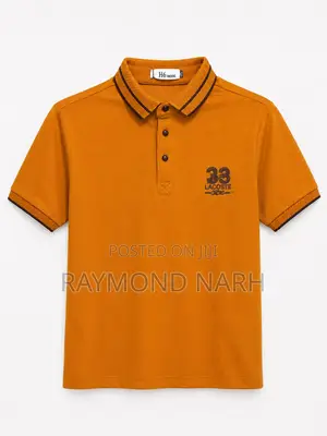 Men's Designer Style Mustard Polo Shirt