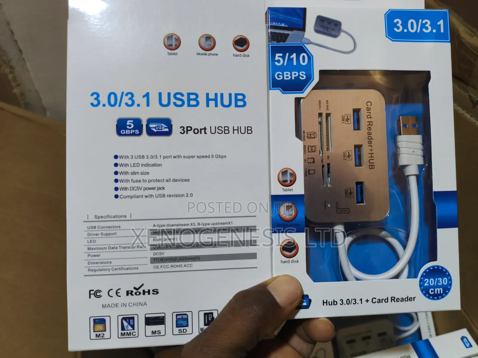 Usb Card Reader + Hub