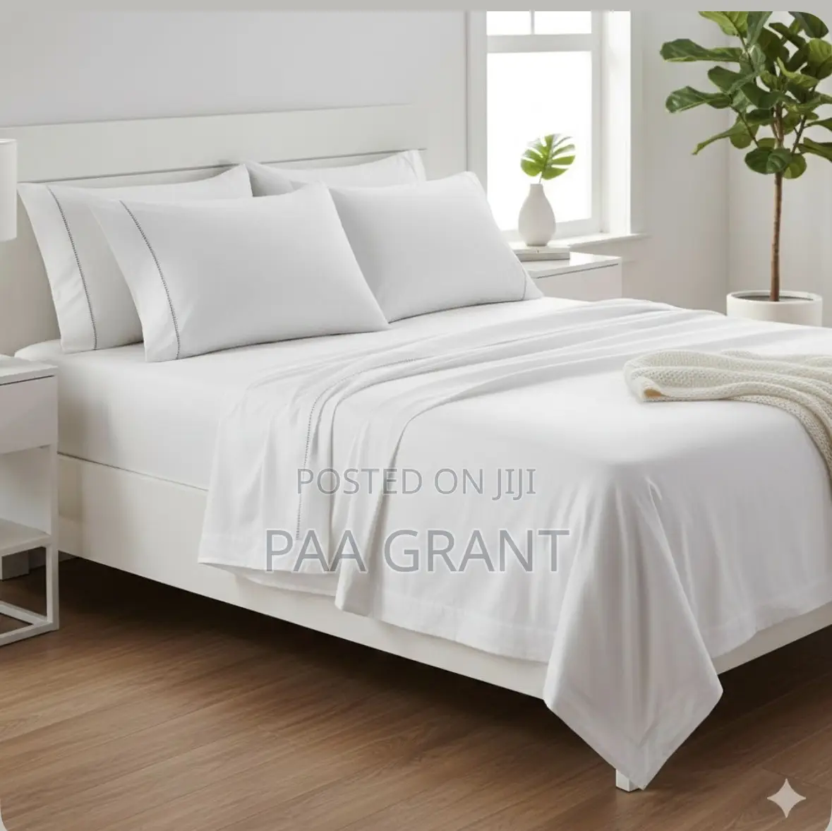 Turn Every Bed Into Luxury(2 Pure Cotton Hotel Sheets ,4 Pillow Cases