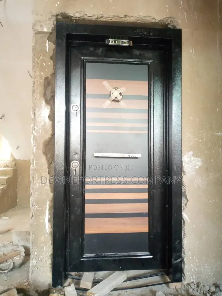 High Quality Marine Hard  Wood Turkish Door Single Brown// Black