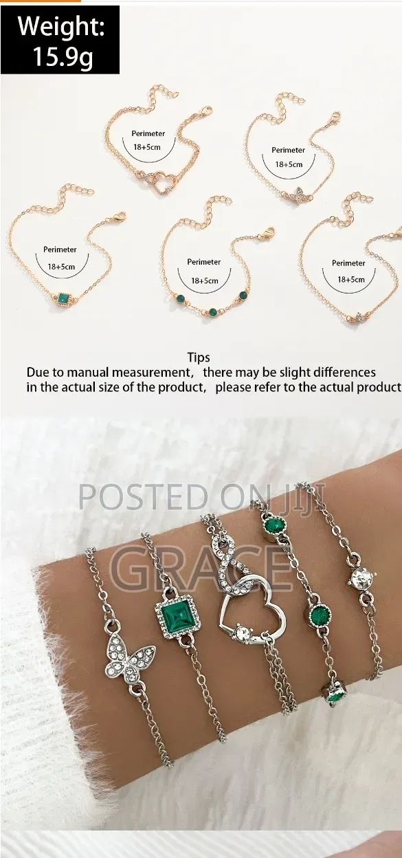 Elegant Crystal Bracelet Set