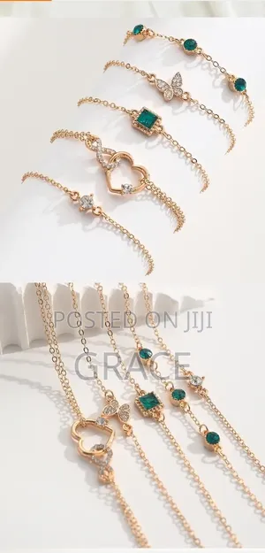 Elegant Crystal Bracelet Set