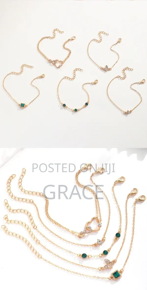 Elegant Crystal Bracelet Set