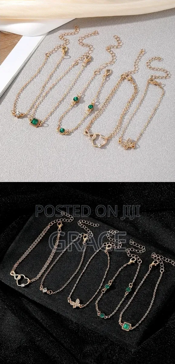 Elegant Crystal Bracelet Set
