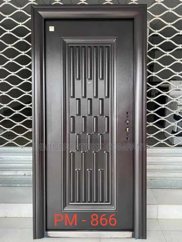 High Quality Steel Rough Brown Door Single
