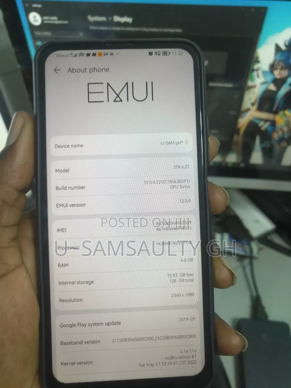 Huawei Y9s 128 GB Blue