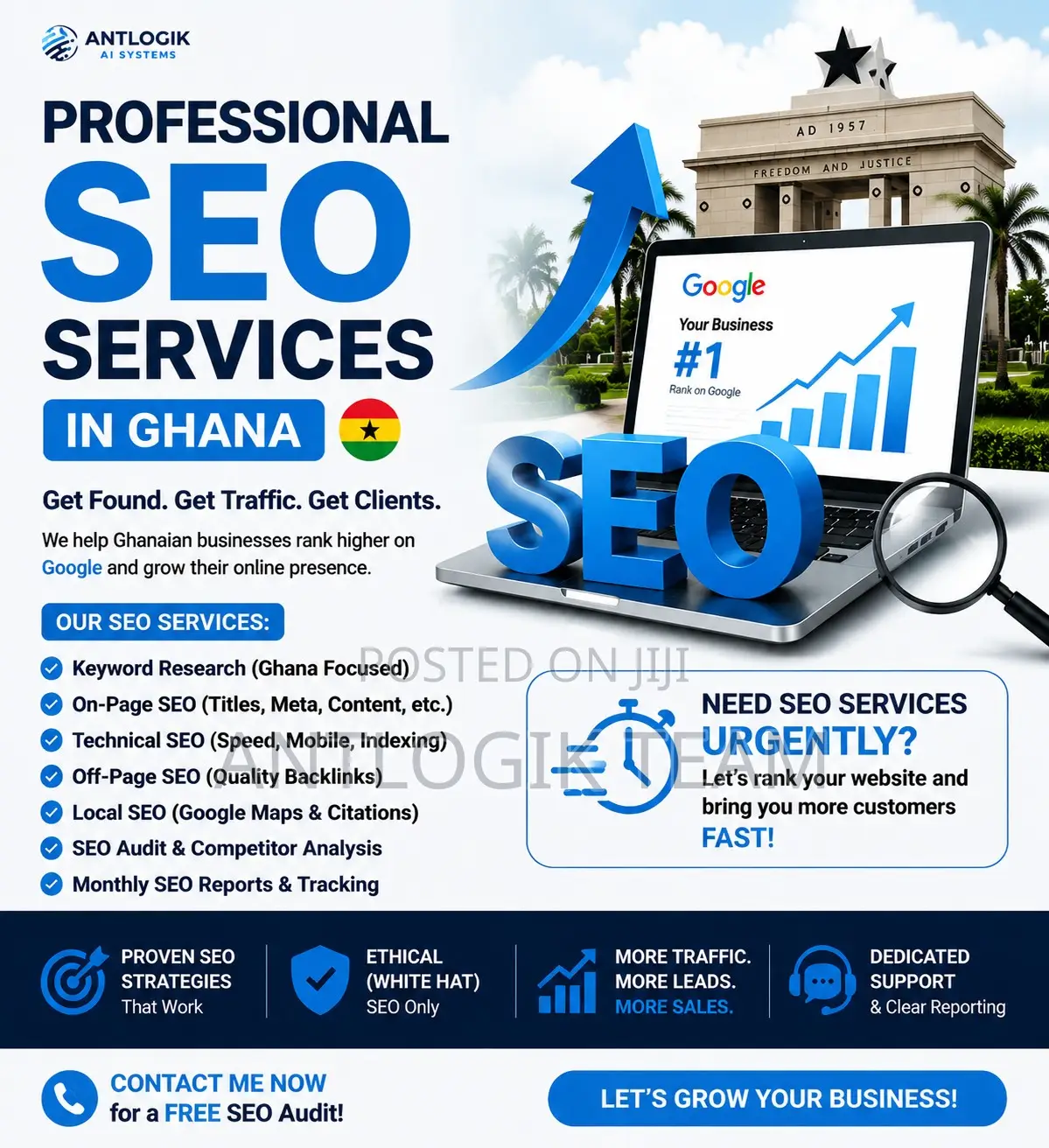 Top Seo Services in Ghana – Rank Your Business #1 on Google Fast!