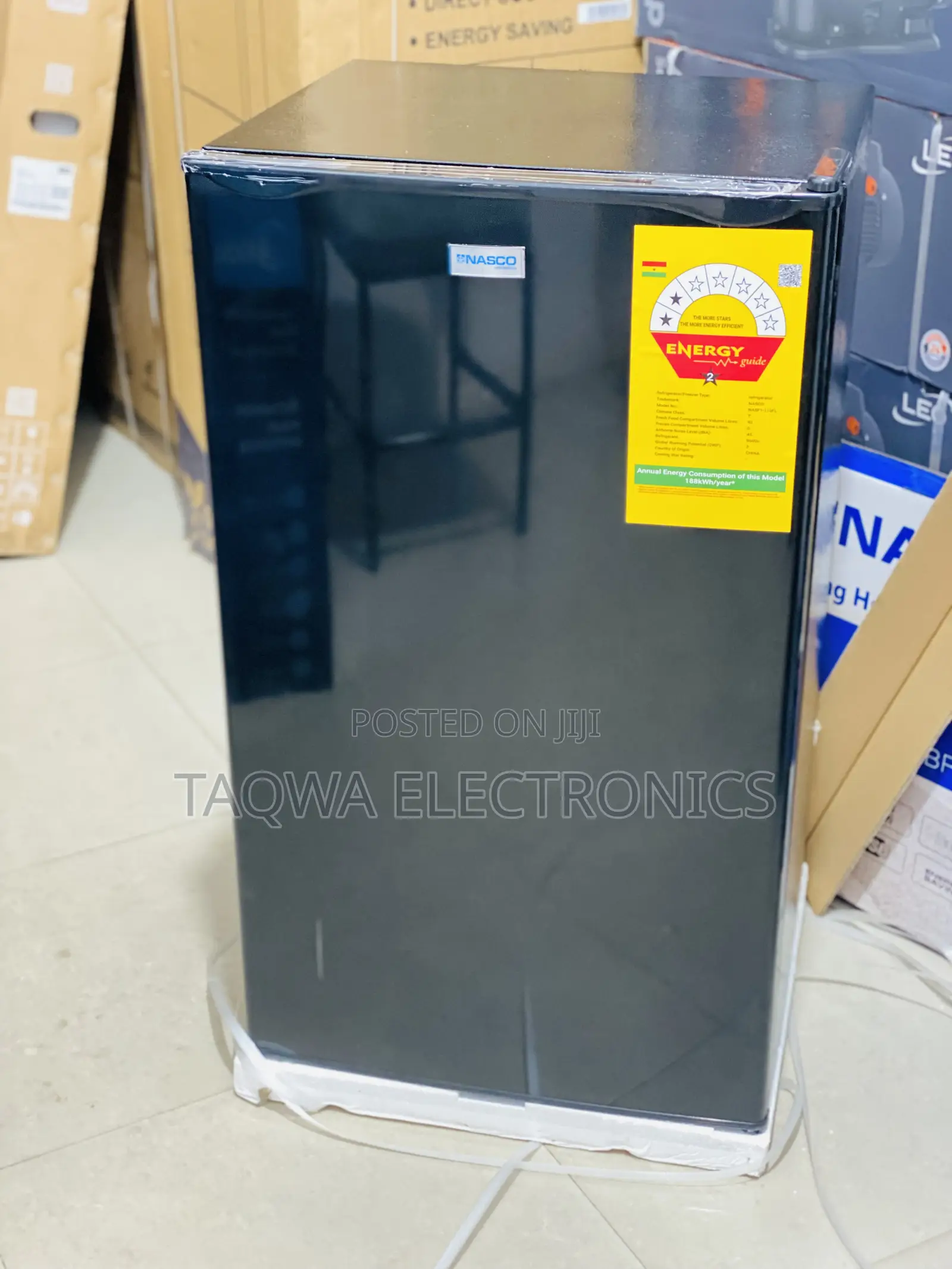 Black Nasco Table Top Fridge