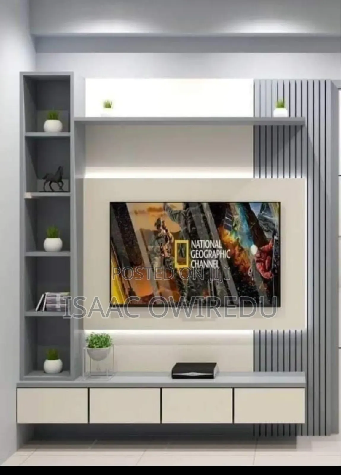 Television Wall Mounted Design With Panels