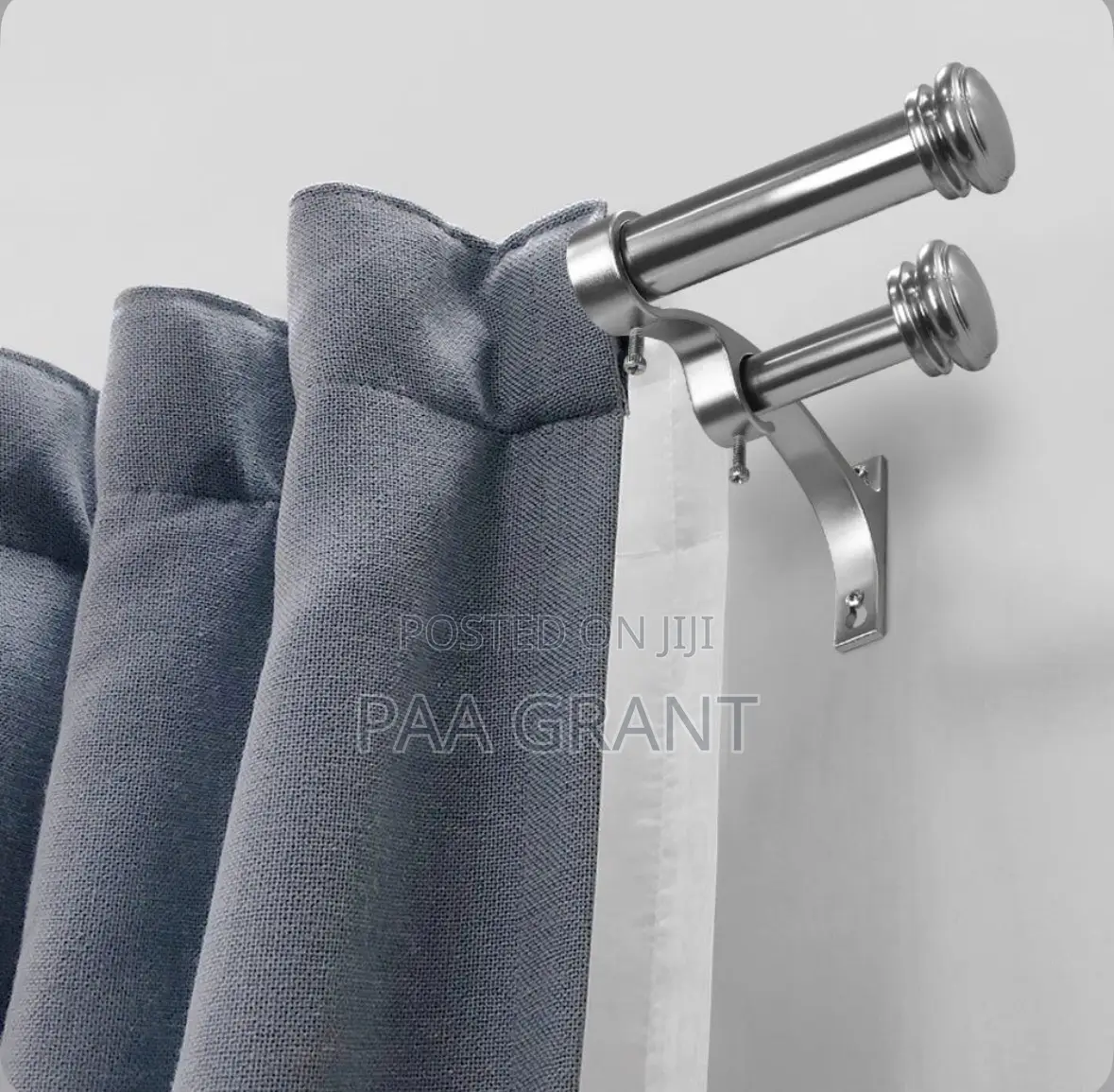 Strong Double Curtains Rods for Both Living and Bedrooms