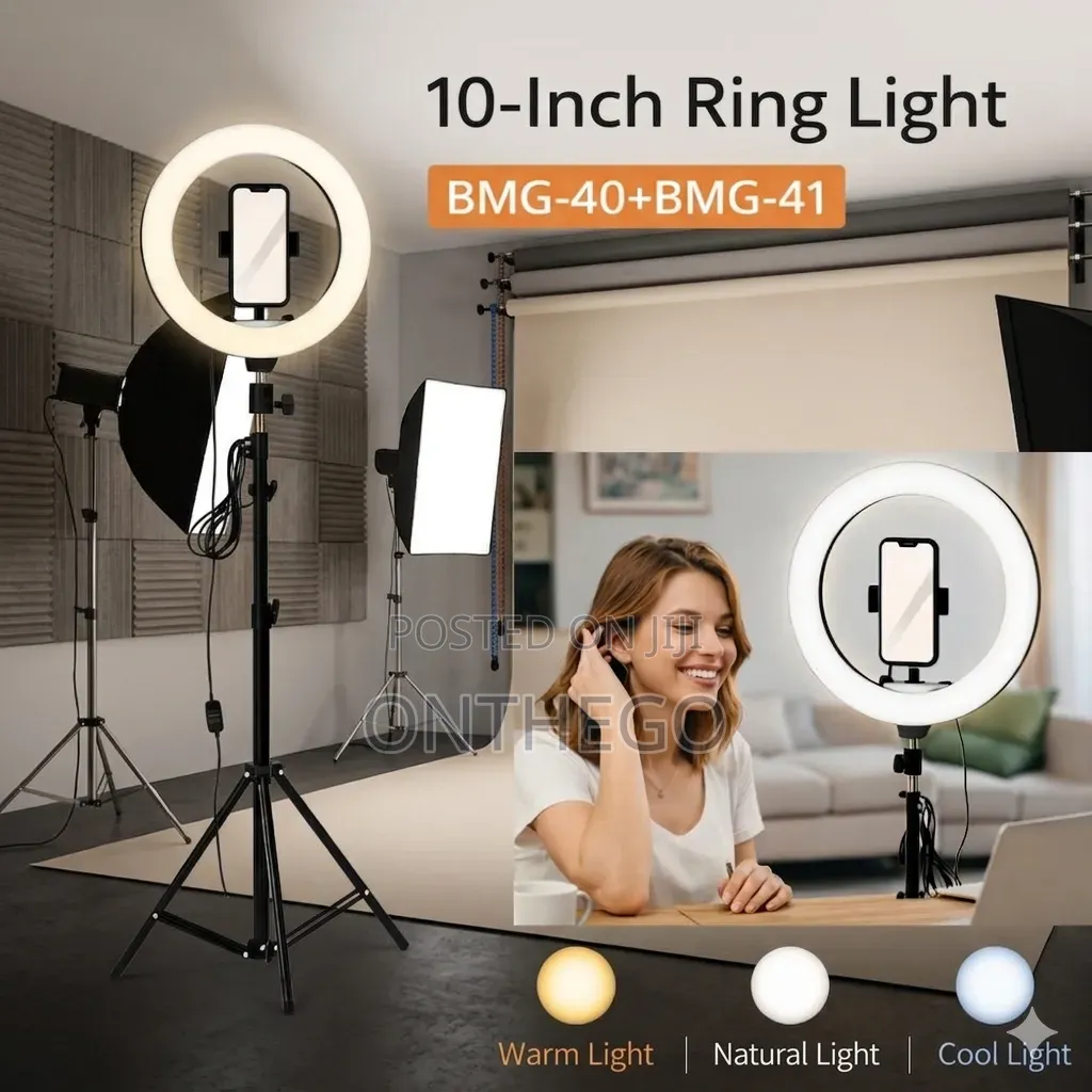10 Inches Ring Light With Tripod Stand