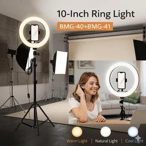 10 Inches Ring Light With Tripod Stand