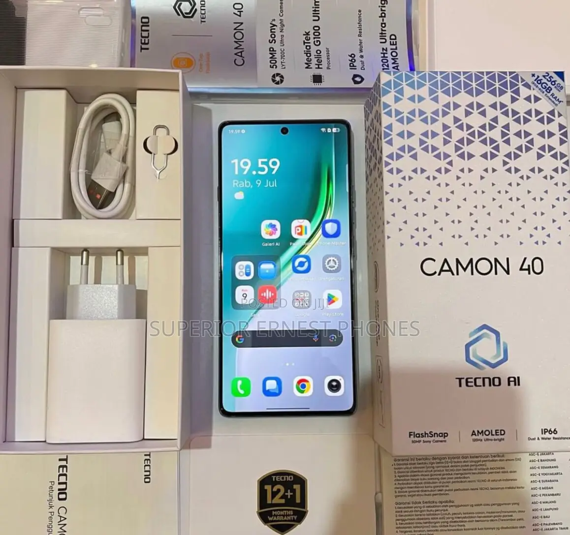 New Tecno Camon 40 Pro 5G 256 GB Blue