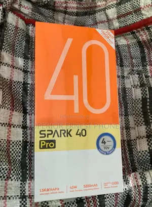 New Tecno Spark 40 Pro 256 GB Black